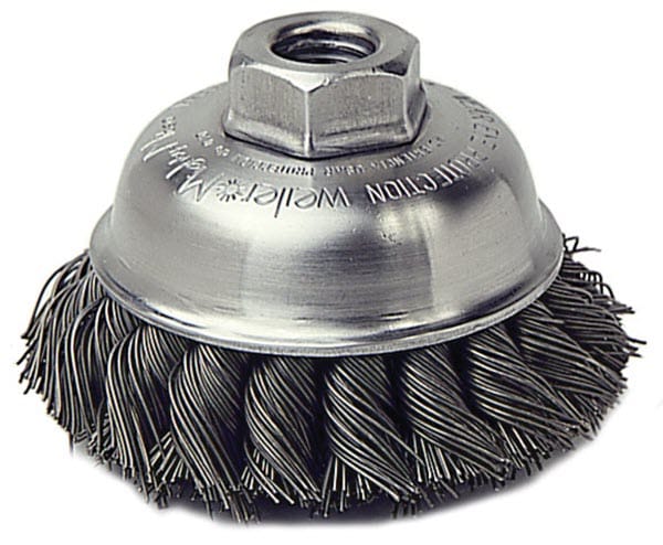 Weiler Abrasives Weiler Cup Brush - 3-1/2" Stainless Steel Knot 13163