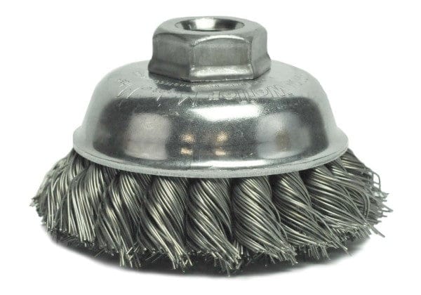 Weiler Abrasives Weiler Cup Brush - 3-1/2" Steel Knot 13156