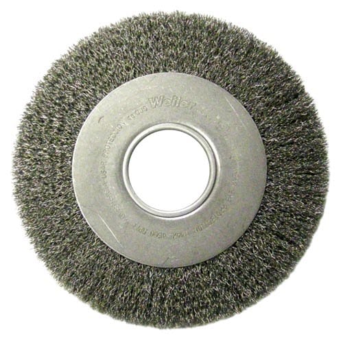 Weiler Abrasives Weiler Medium Face Crimped Wire Wheel - 8" Steel 06120