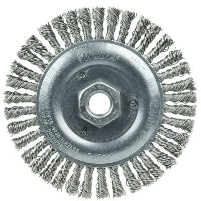 Weiler Abrasives Weiler Roughneck Jr. Root Pass Cleaning Brush-5" Stainless Steel 08806