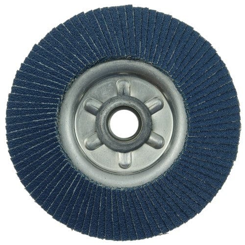 Weiler Abrasives Weiler Tiger Aluminum Back Flap Disc- 4 1/2" Type 29 w/Hub 80 Grit 50520