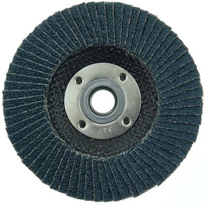Weiler Abrasives Weiler Tiger Paw Flap Disc - 4 1/2" Type 27 w/Hub 36 Grit 51112