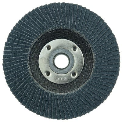Weiler Abrasives Weiler Tiger Paw Flap Disc - 4 1/2" Type 27 w/Hub 80 Grit 51115