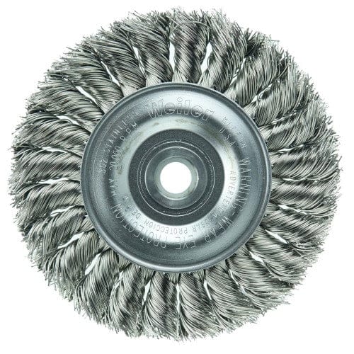 Weiler Abrasives Weiler Twist Knot Wire Wheel - 4" Stainless Steel 08294