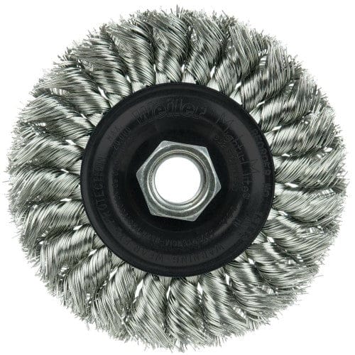 Weiler Abrasives Weiler Twist Knot Wire Wheel - 4" Stainless Steel 13113