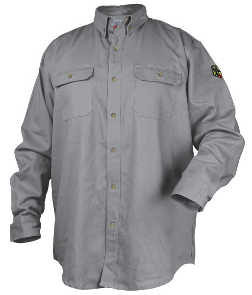 Black Stallion Gray AR/FR Cotton Work Shirt WF2110-GY