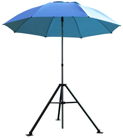 Black Stallion Core Industrial Umbrella w/Tripod Stand UB250-BLU 1