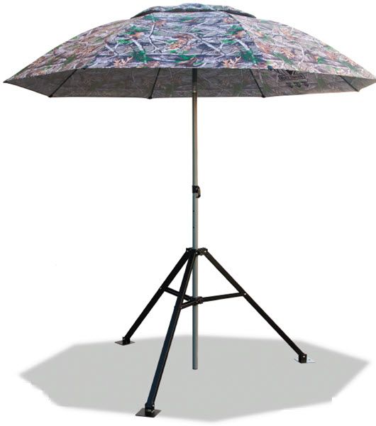 Black Stallion Core Industrial Umbrella w/Tripod Stand UB250-CAM