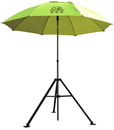 Black Stallion Core Industrial Umbrella w/Tripod Stand UB250-YEL
