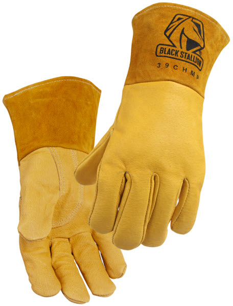 Black Stallion MIG Welding Gloves - MightyMIG 39CHMP