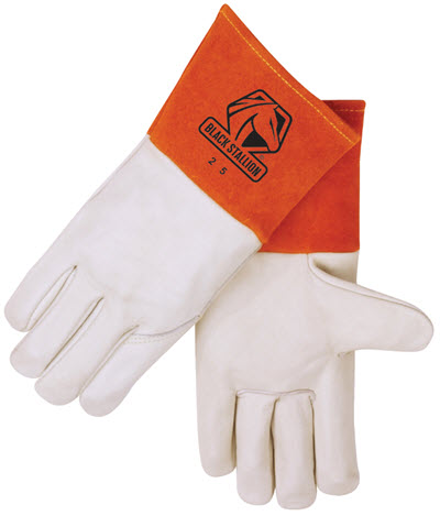 Black Stallion Premium Grain Cowhide MIG Welding Gloves 25