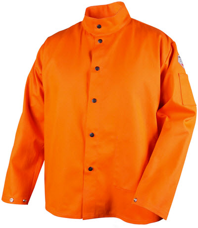 Black Stallion Welding Jacket - TruGuard 200 FR Orange Cotton FO9-30C