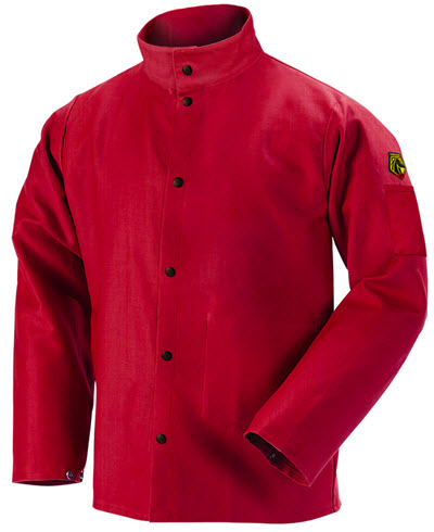 Black Stallion Welding Jacket - TruGuard 200 FR Red Cotton FR9-30C