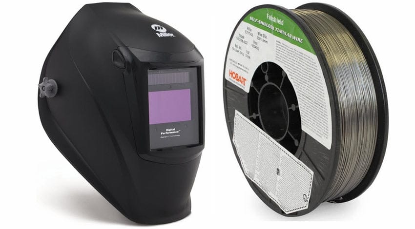 none Bundle Miller Digital Performance Welding Helmet PLUS 10# Spool Flux-Cored Wire