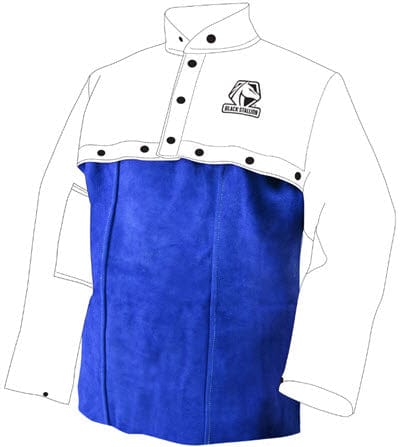 Black Stallion Clothing Black Stallion 20 Inch Leather Welding Bib - Split Cowhide AL1020-BL