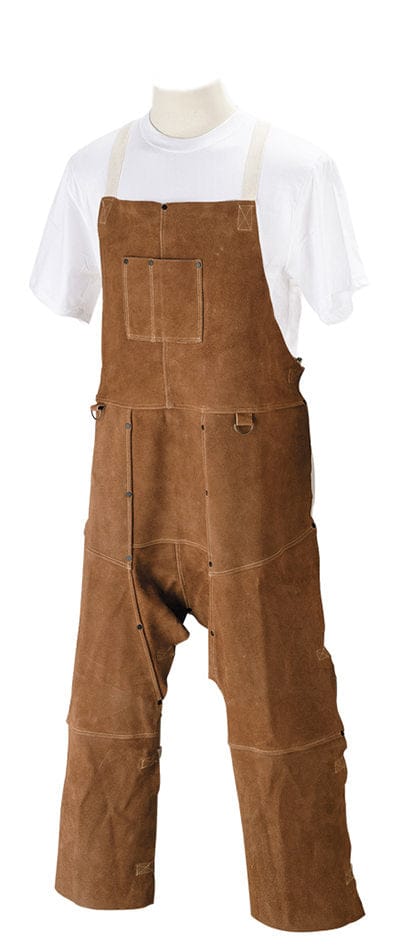Black Stallion Clothing Black Stallion Leather Split-Leg Bib Apron - Split Cowhide 36SL