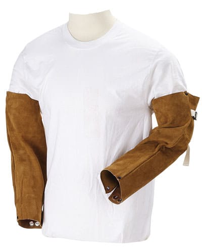 Black Stallion Clothing Black Stallion Leather Welding Sleeves - 18 Inch Split Cowhide 18SLV