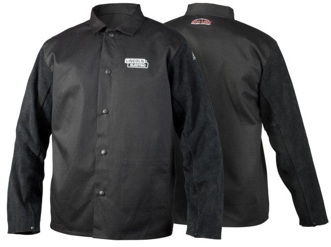 Lincoln Clothing Lincoln Traditional Split Leather-Sleeved Welding Jacket K3106