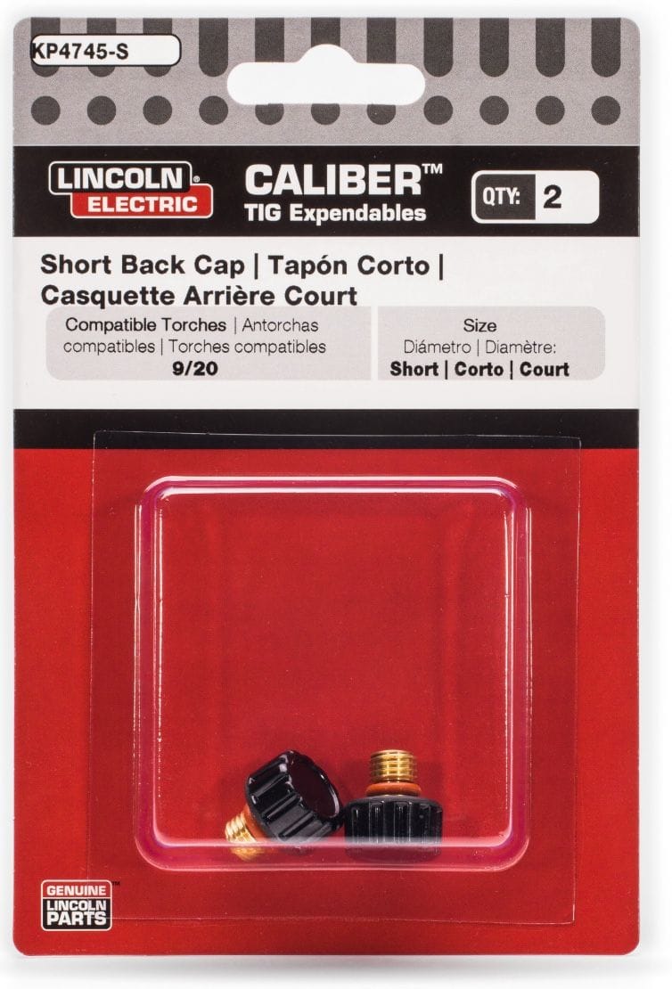 Lincoln Consumables Lincoln Caliber Short TIG Back Cap KP4745-S