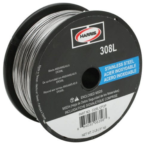 Harris Filler Metals Harris 308L Stainless Steel MIG Welding Wire - 2# Spool