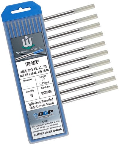 Diamond Ground Filler Metals Wolfram Tri-Mix WS2 Tungsten Electrode TRI-3/32