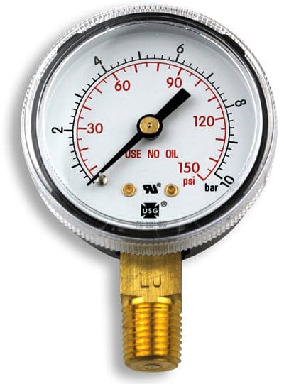 Smith Gas Apparatus Smith Replacement Gauge - 2 inch, 0-150 PSIG GA137-03