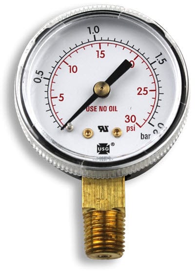 Smith Gas Apparatus Smith Replacement Gauge - 2 inch, 0-30 PSIG GA141-03