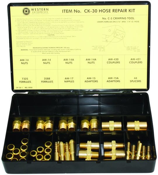 Western Enterprises Gas Apparatus Western Inert Gas Hose Repair Kit CK-30