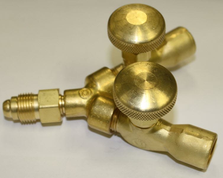 Western Enterprises Gas Apparatus Shut-Off Valves Western Inert Gas "Y" Connection 401