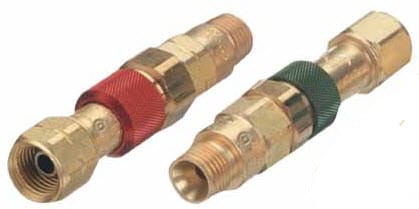 Western Enterprises Gas Apparatus Western Quick Disconnects w/Check Valves - Torch To Hose
