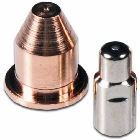 thumbnail image 2 of Plasma Cutter Torch Consumables – 10x Electrode Nozzle/Tips Set For Hobart 250ci 500ci, 770496 2 of 4