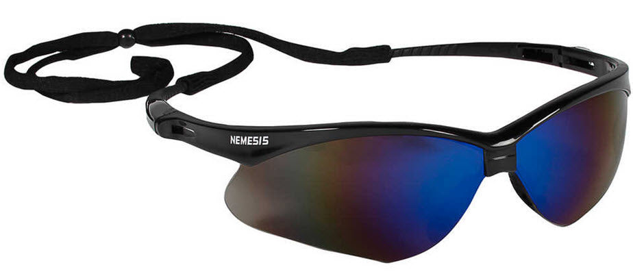 KleenGuard Nemesis Safety Spectacle - Blue Mirror Lens 14481
