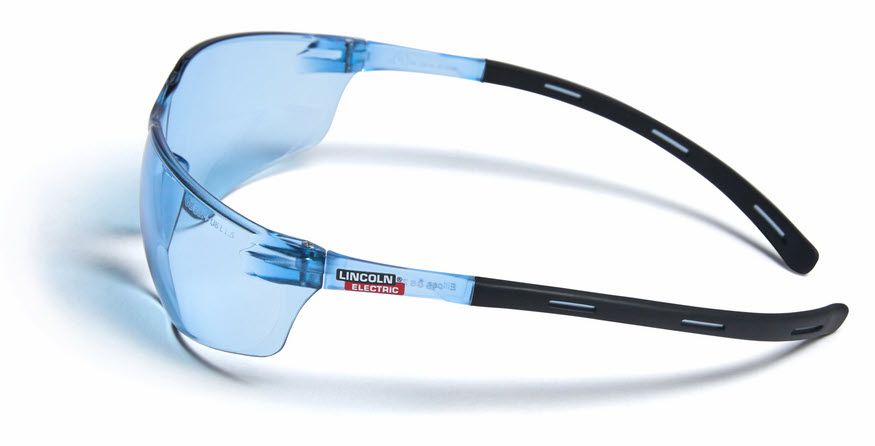 Lincoln Axilite Light Blue Safety Glasses K4675-1 1