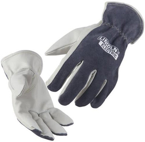 Lincoln Traditional Grey Leather Drivers Gloves K3769