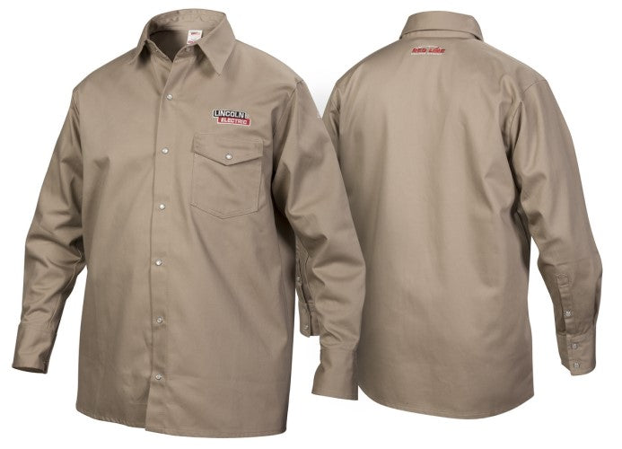 Lincoln Khaki FR Welding Shirt K3382 1