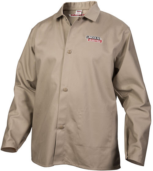 Lincoln Khaki Traditional FR Cloth Welding Jacket K3317