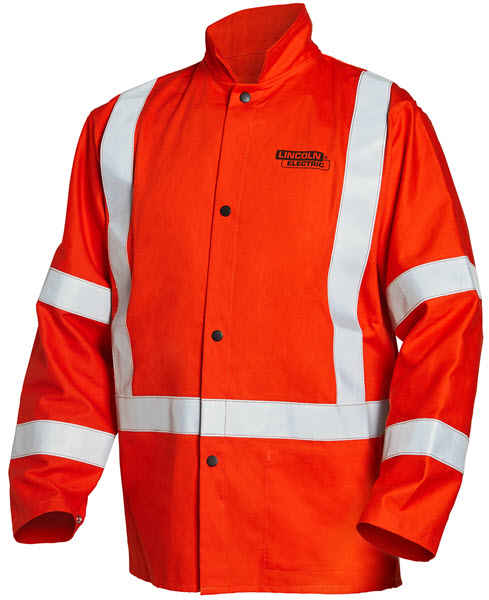 Lincoln High Visibility FR Welding Jacket w/ Reflective Stripes K4692