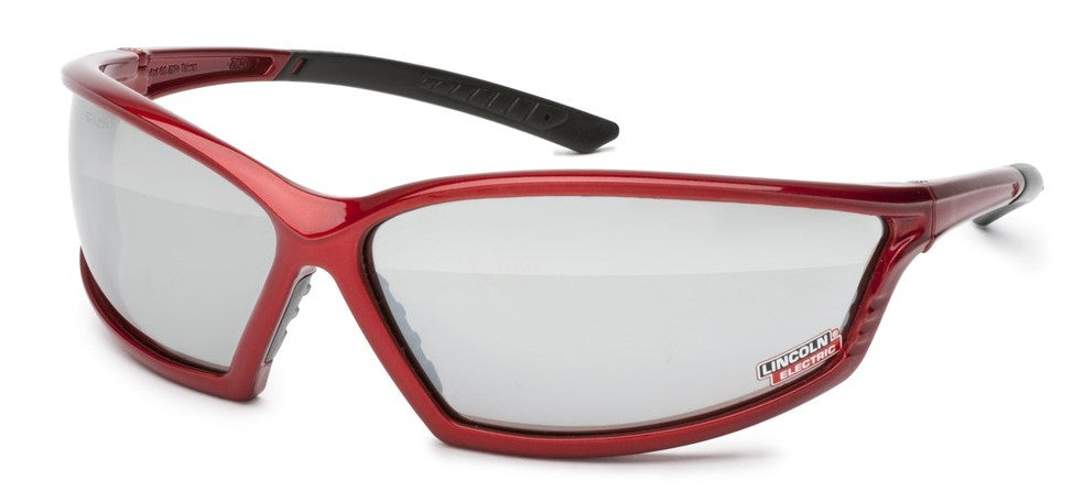 Lincoln I-Beam Red Outdoor Welding Safety Glasses K2972-1