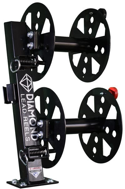 Diamond Machine Accessories Diamond Welding Lead Reel - 10 Inch Fixed Base Double FBD10BLK