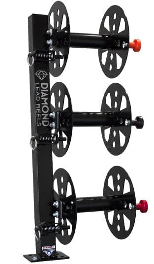 Diamond Machine Accessories Diamond Welding Lead Reel - 12 Inch Fixed Base Triple FBT12BLK