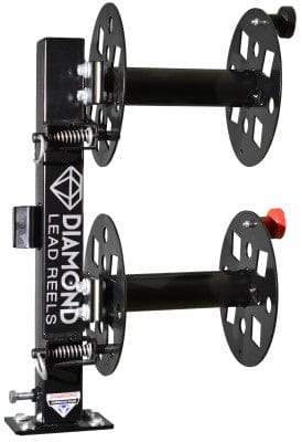 Diamond Machine Accessories Diamond Welding Lead Reel - 12 Inch Swivel Base Double SBD12BLK