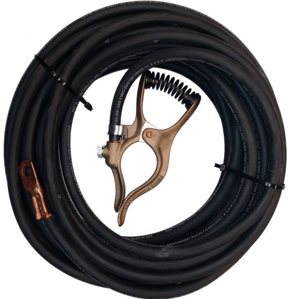 Tweco Machine Accessories Tweco Welding Cable Ground Assembly - 2/0, 50 ft GC300 Ground Clamp