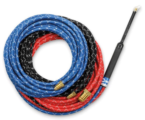 Weldcraft Machine Accessories Weldcraft W-125 Long Micro TIG Torch - 125 Amp Water-Cooled WP-125L-12-R