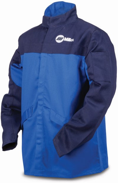 Miller Welding Jacket Size M - Blue INDURA Cotton 258097