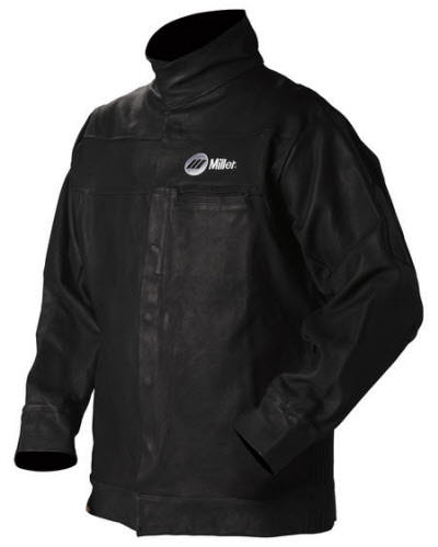 Miller Leather Welding Jacket Size L - Grain Pigskin Leather 231090