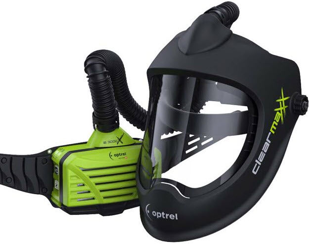 Optrel e3000x PAPR w/Clearmaxx Grinding Helmet 4900.251
