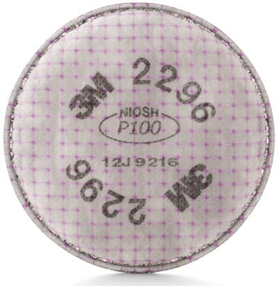 3M Personal Safety 3M Advanced Particulate P-100 Replacement Filter w/Acid Gas Rel. 2296