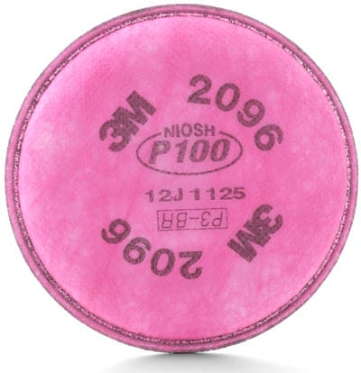 3M Personal Safety 3M Particulate P100 Replacement Filter w/Acid Gas Relief 2096