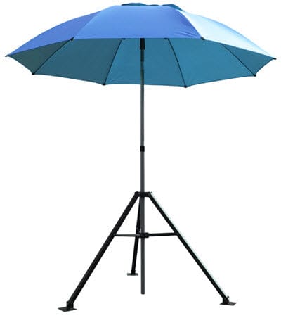 Black Stallion Personal Safety Black Stallion Core Industrial Umbrella w/Tripod Stand UB250-BLU