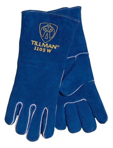 Tillman Welding Gloves - "Small Hands" Blue Cowhide 1105W